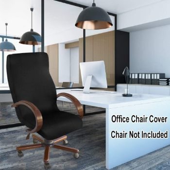 6. NORTHERN BROTHERS Office Chair Cover (Black)