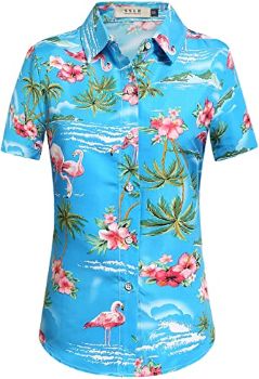 #6. SSLR Women's Hawaiian Shirt