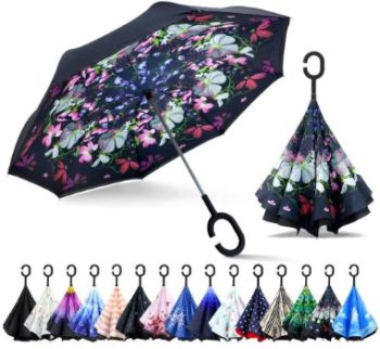 6. ZOMAKE Double Layer Reverse Umbrella