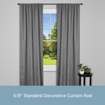 7. Kenney Chelsea Standard Decorative Window Curtain Rod