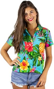 #7. King Kameha Funky Women's Hawaiian Shirt