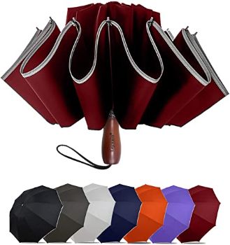 8. Lejorain Large Reverse Umbrella -50 Inch