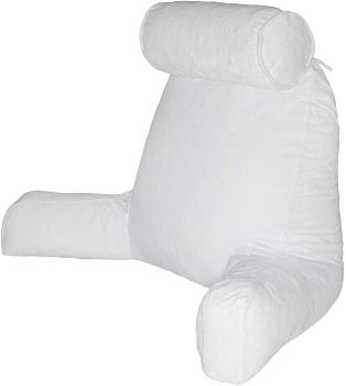 9. Husband Pillow - Black, Big Backrest Reading Bed Rest Pillow
