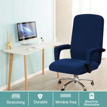 9. Turquoize Office Chair Cover, Machine Washable