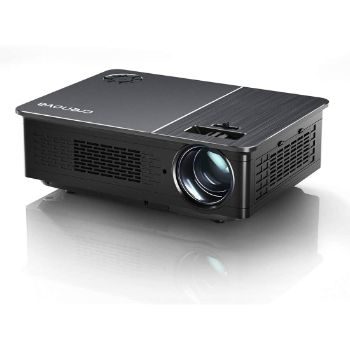 4. Crenova 5800 Lux LED Projector for Outdoor Movie
