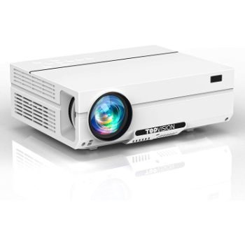 9. TOPVISION 1080P Video Projector with Carrying Case