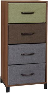 5. Household Essentials 8034-1 Wooden 4 Drawer Dresser