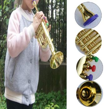 1. D DOLITY 14 1 2 inch Plastic Toy Trumpet