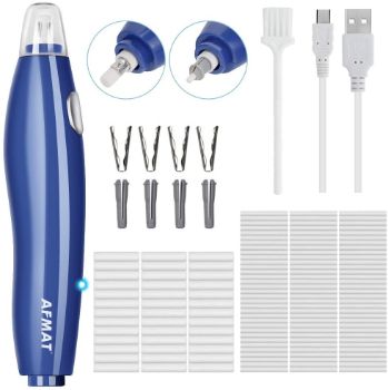 5. AFMAT Electric Eraser, Detailer Tool-Blue