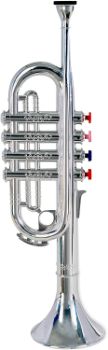 6. Bontempi 32 3831 4-Note Silver Trumpet (37 cm)