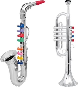 7. CLICK N' PLAY Musical Wind Instruments, Set of 2