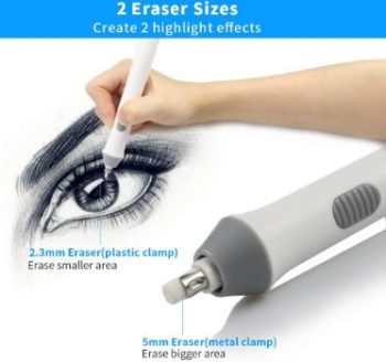 8. AFMAT Electric Eraser with 140 Refills