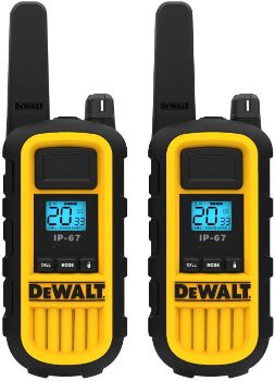 #7. DEWALT DXFRS800 2 Watt Walkie Talkies