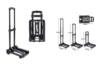 6. Portable Folding Hand Push Truck, Hand Collapsible Trolley for Luggage, Auto, Moving and Office