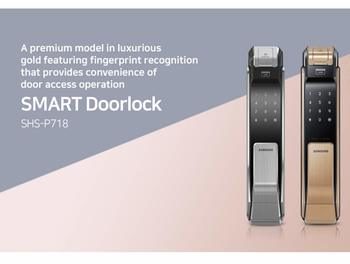 1. Samsung SHS Pull Biometric Touchscreen Digital Door Lock - Fingerprint Door Locks