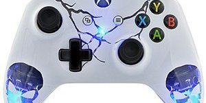 9 Skulls Blue Xbox One Modded Controller