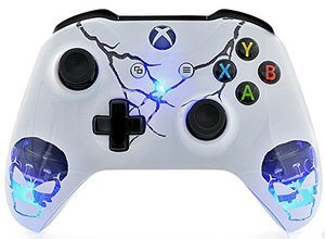 9 Skulls Blue Xbox One Modded Controller