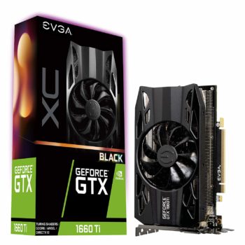 10. EVGA GeForce GTX 1660 Ti XC, Gaming Graphics Cards 06G-P4-1261-KR6GB GDDR6, HDB Fan