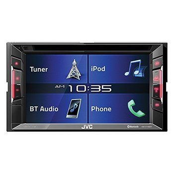 13.JVC KWV140BT Double Din in-Dash Car Stereo