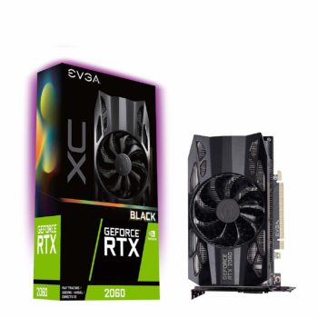 8.EVGA GeForce RTX 2060 XC, 6GB GDDR6, Black Edition Gaming Graphics Card, HDB Fan