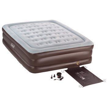 9. Coleman Queen Double-High 78x60x17 Airbed with 120 Volt Air Pump