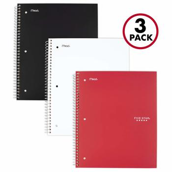 5. Five Star 2 Pocket Folder, 4 Pack