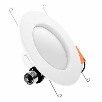 10. Hyperikon LED Recessed Lighting, 6 Inch, Retrofit Downlight, 75 Watt (14W), 2700K