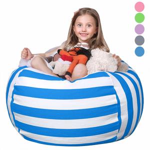 #12 WEKAPO Stuffed Animal Storage Bean Bag Chair Cover for Kids