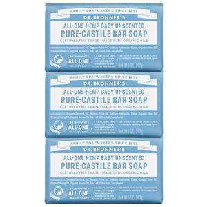 #13. Dr. BronnerG��s Pure-Castile Unscented Baby Bar Soap