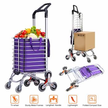 2. AmnoAmno Folding Shopping Cart