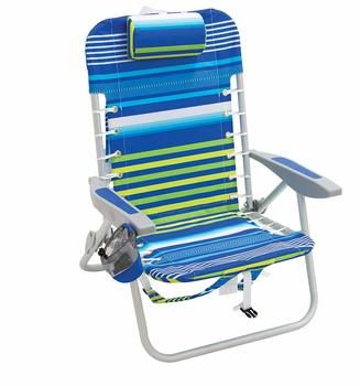 2. Rio Beach Portable Lounge Chair with Backpack Straps and Storage Pouch