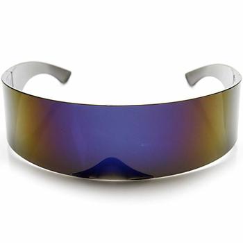 2. zeroUV - 80s Futuristic Cyclops Cyberpunk Visor Sunglasses