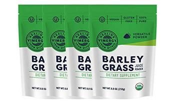 4. Vimergy USDA Organic Barleygrass Juice Powder (250g) X 4 Bags