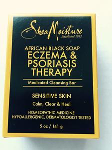 6. Shea Moisture African Black Soap Eczema & Psoriasis Therapy Medicated Cleansing Bar