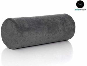 #9 Bamboo Grey Round Cervical Roll Cylinder Bolster Pillow