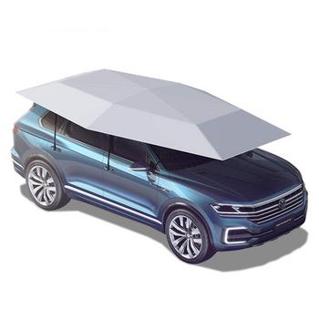 9. Semi-Automatic Car Tent Movable Carport