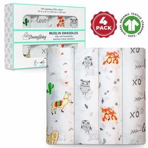 02- Dreamy Baby Muslin Swaddle Blankets