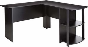 #08- Ameriwood Home Dakota L-Shaped Desk with Bookshelves