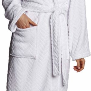 #2- Seven Apparel Hotel Spa Collection Herringbone Textured Plush Robe