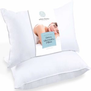 #2. White Classic Bed Pillows for Sleeping 