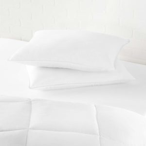 #7. AmazonBasics Down Alternative Bed Pillows for Stomach 
