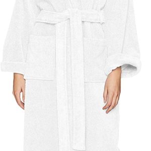 #8- Pinzon Terry Bathrobe 100% Cotton, White