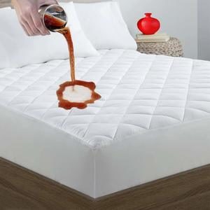 #8- Safe and Sound King Quilted Fitted Mattress Pad