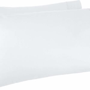 #8. AmazonBasics 400 Thread Count Cotton Pillow Cases