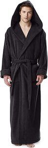 #8. Arus Men's Hood'n Turkish Cotton Bathrobe