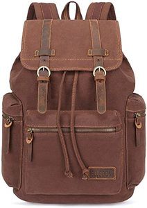 1. BLUBOON Canvas Vintage Backpack