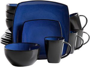 1. Gibson Soho Lounge Dinnerware set, Square