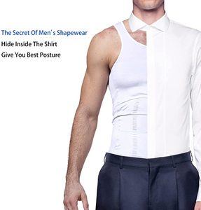 2. GKVK Mens Slimming Body Shaper Vest Shirt Slim