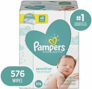 4. Pampers Sensitive Water-Based Baby Diaper Wipes