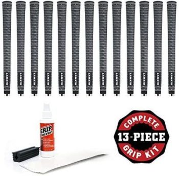 5. Best Lamkin Crossline Standard Ribbed - 13 pc Golf Grip Kit